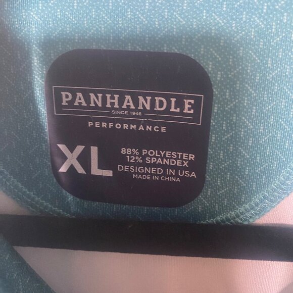 Panhandle Performance Polo Shirt Mens XL Teel Green Active Preppy Sports - Picture 2 of 7